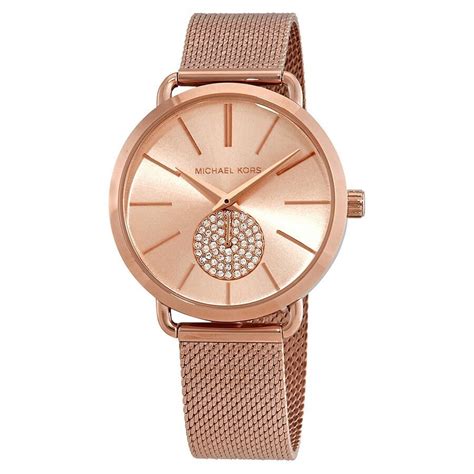 michael kors ladies portia watch mk3845|Michael Kors Women's Portia Rose Gold.